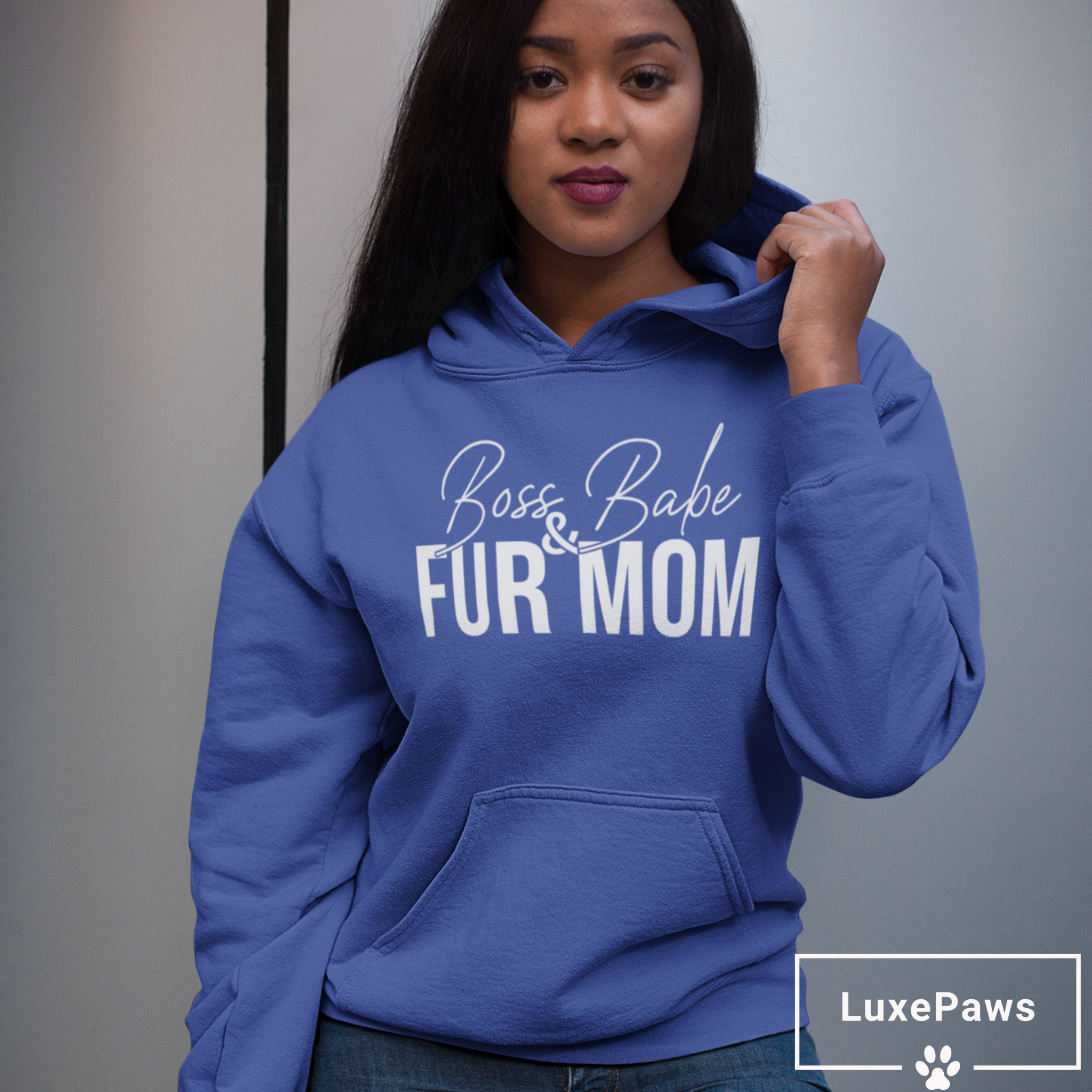 Boss Babe & Fur Mom Hoodie