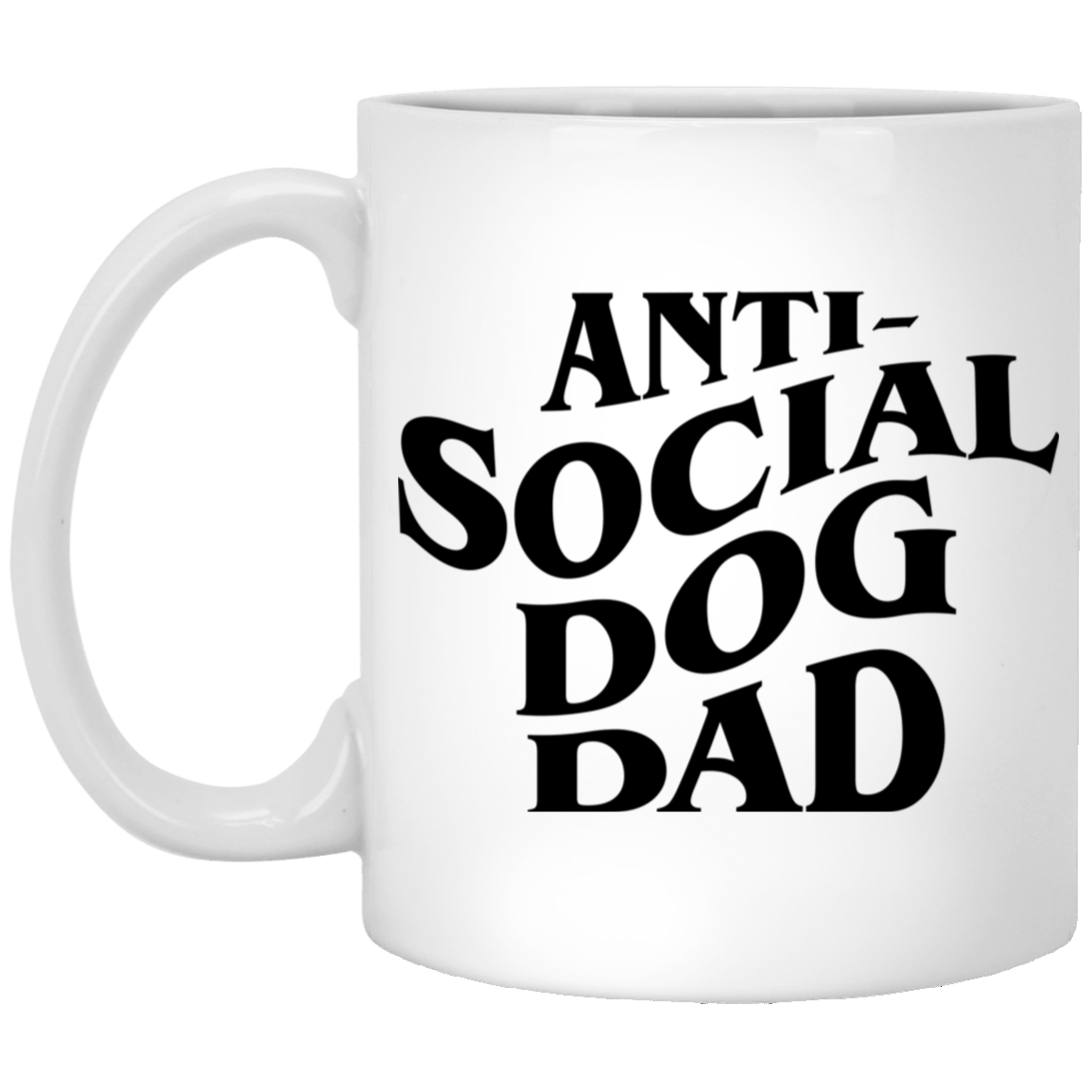 Anti Social Dog Dad Mugs