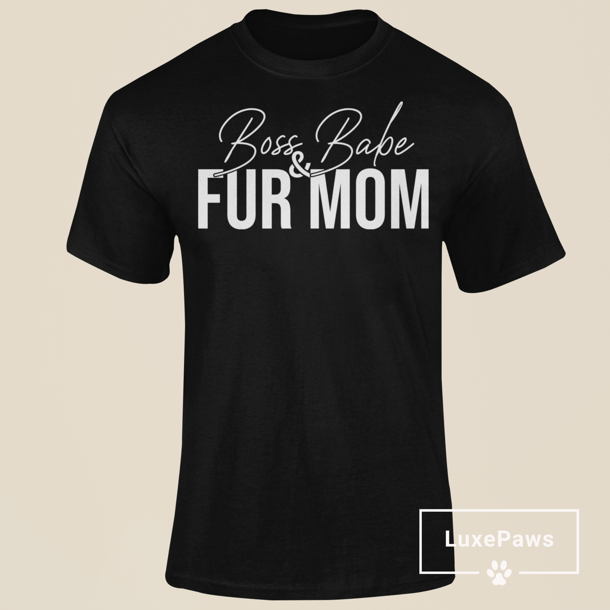 Boss Babe & Fur Mom T-shirt