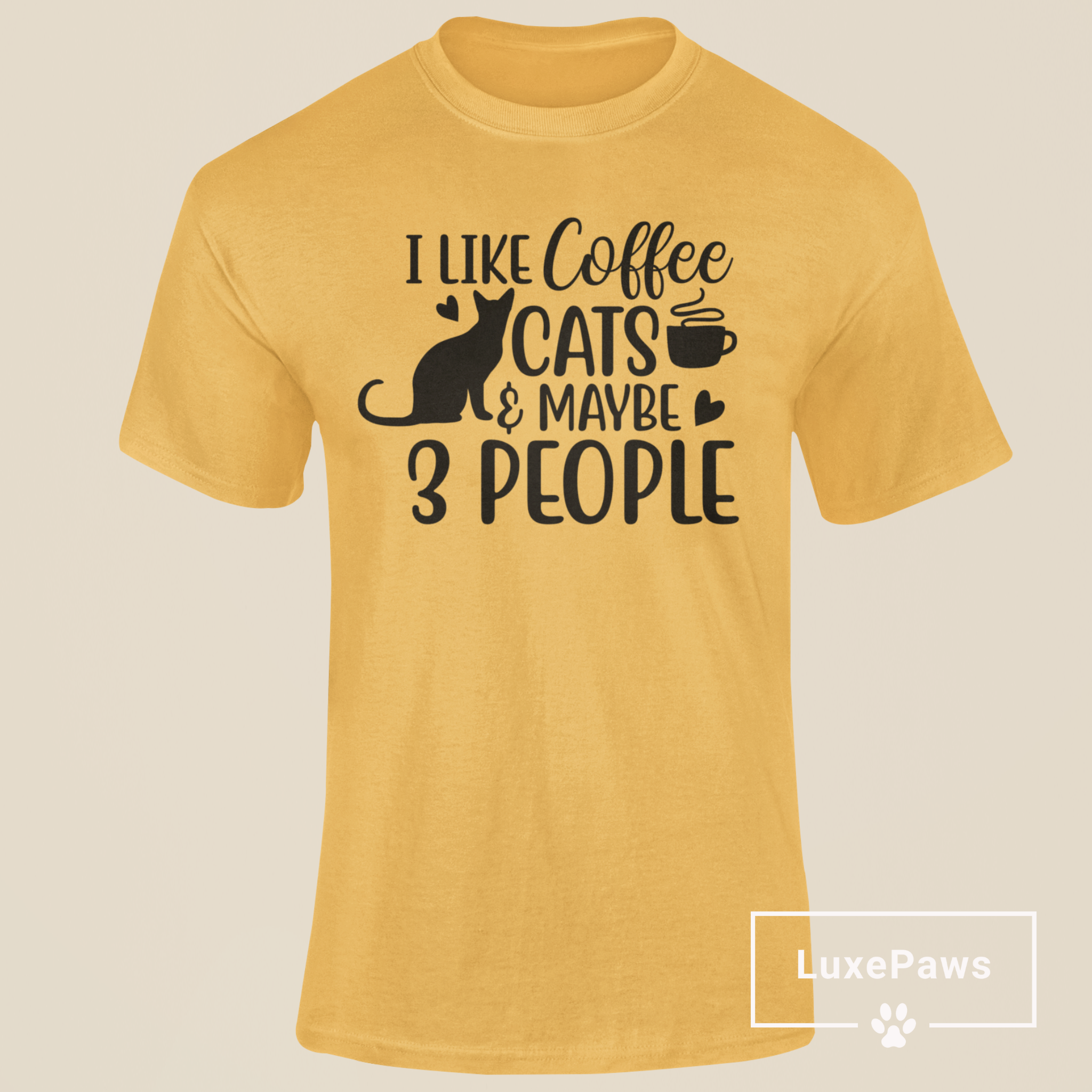 I Like Cats & Maybe 3 People T-Shirt