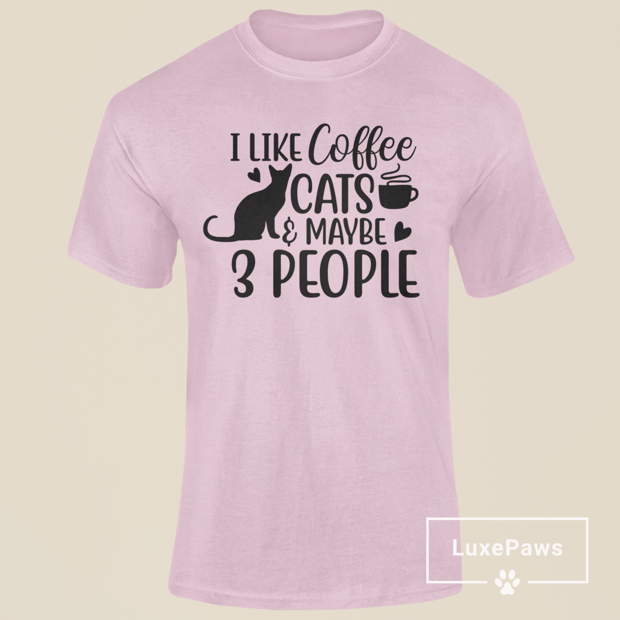 I Like Cats & Maybe 3 People T-Shirt