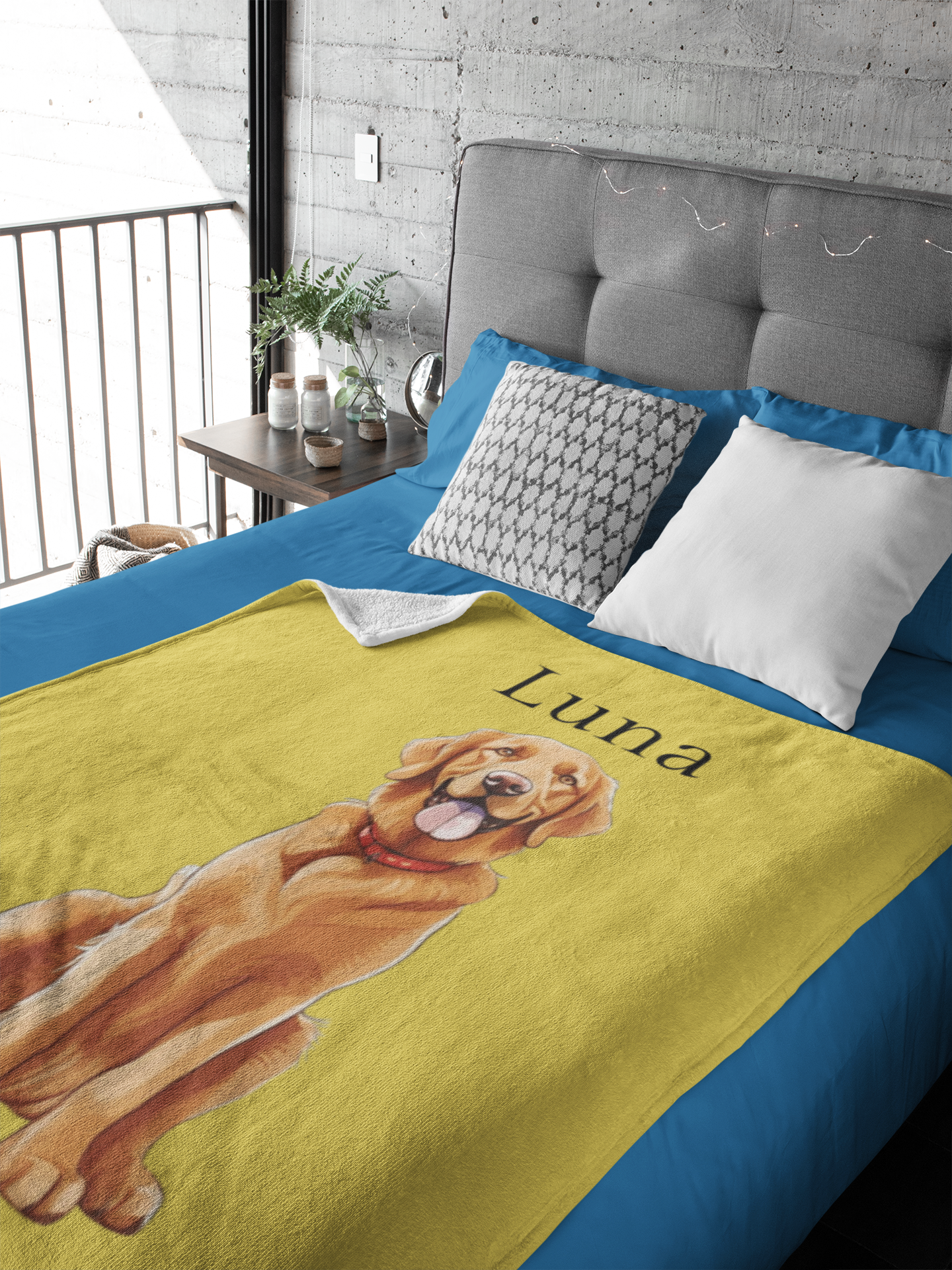 Personalized Pet Blanket: Custom Photo Throw - Name and Face Personalization, Ideal Pet Lovers Gift