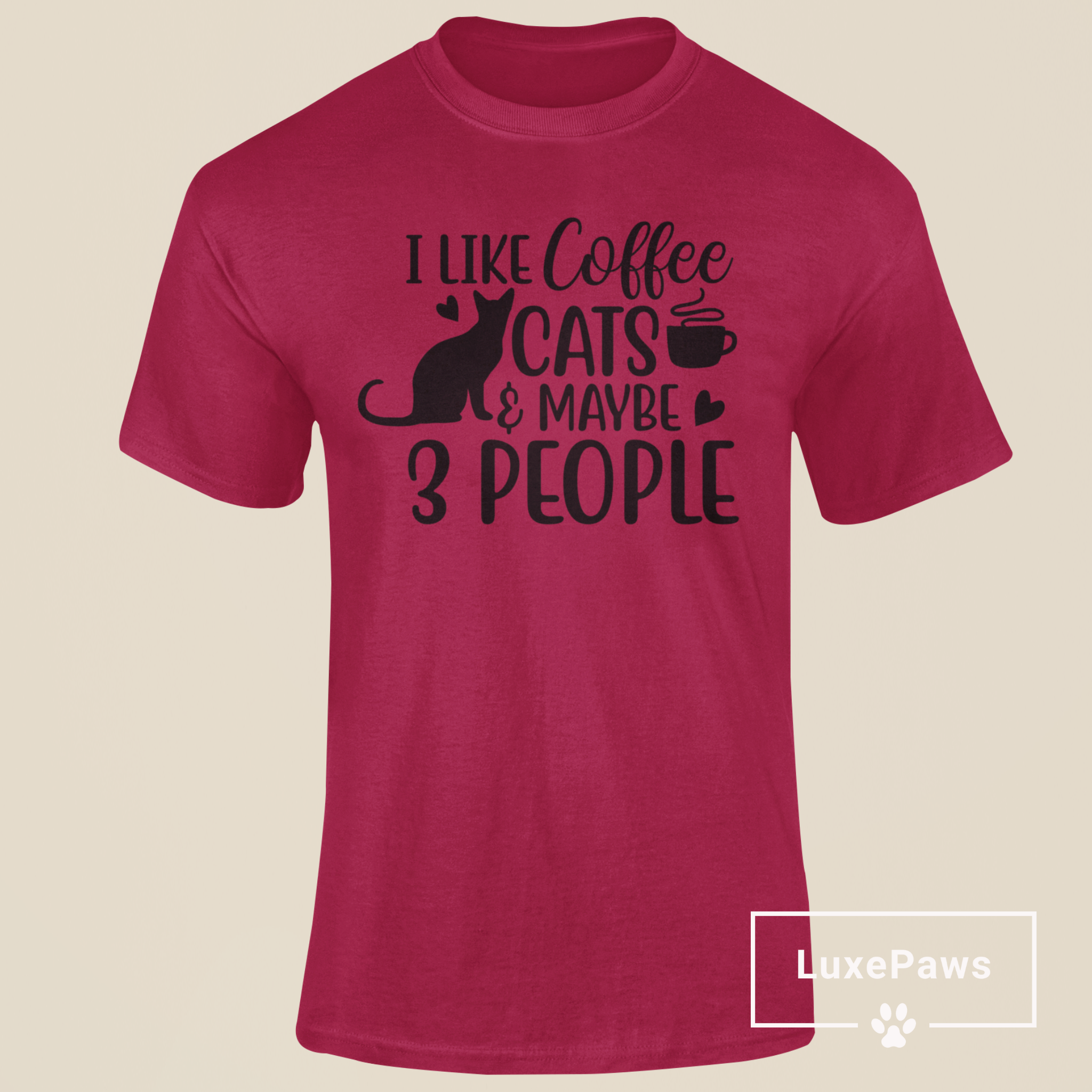 I Like Cats & Maybe 3 People T-Shirt
