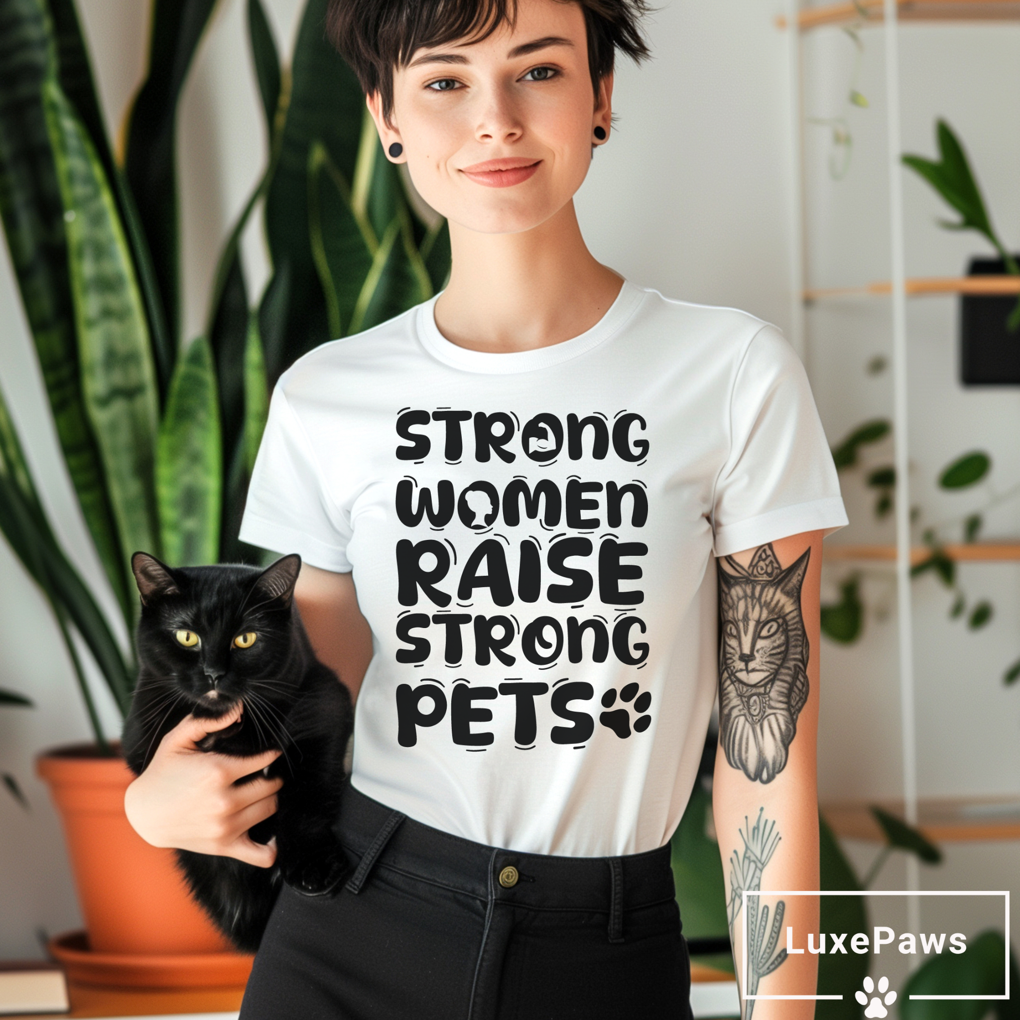 Strong Women Raise Strong Pets T-Shirt