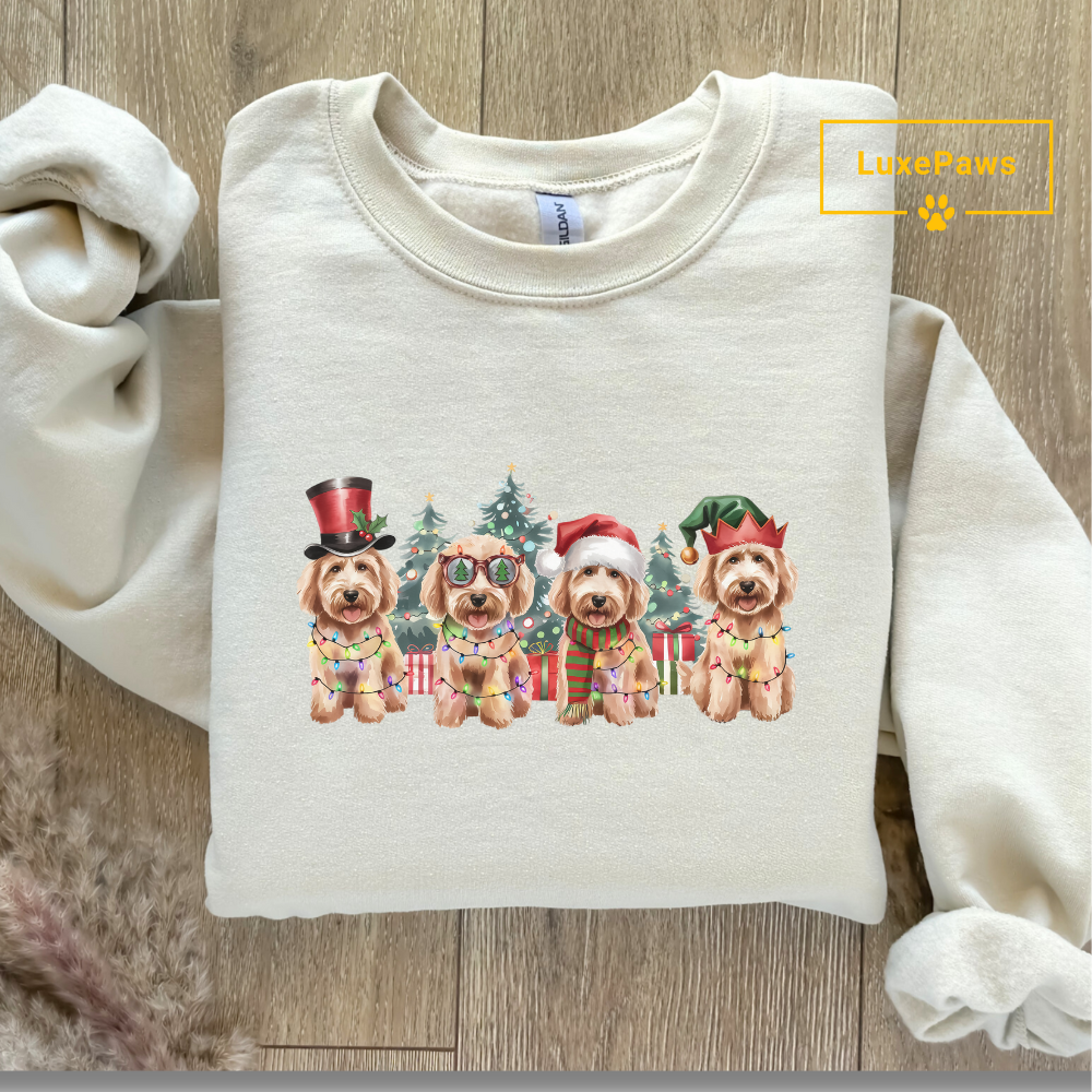 Christmas Golden Doodle Sweatshirt