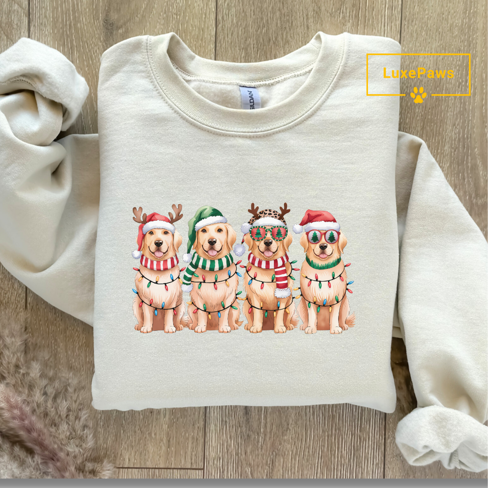 Christmas Golden Retriever Sweatshirt