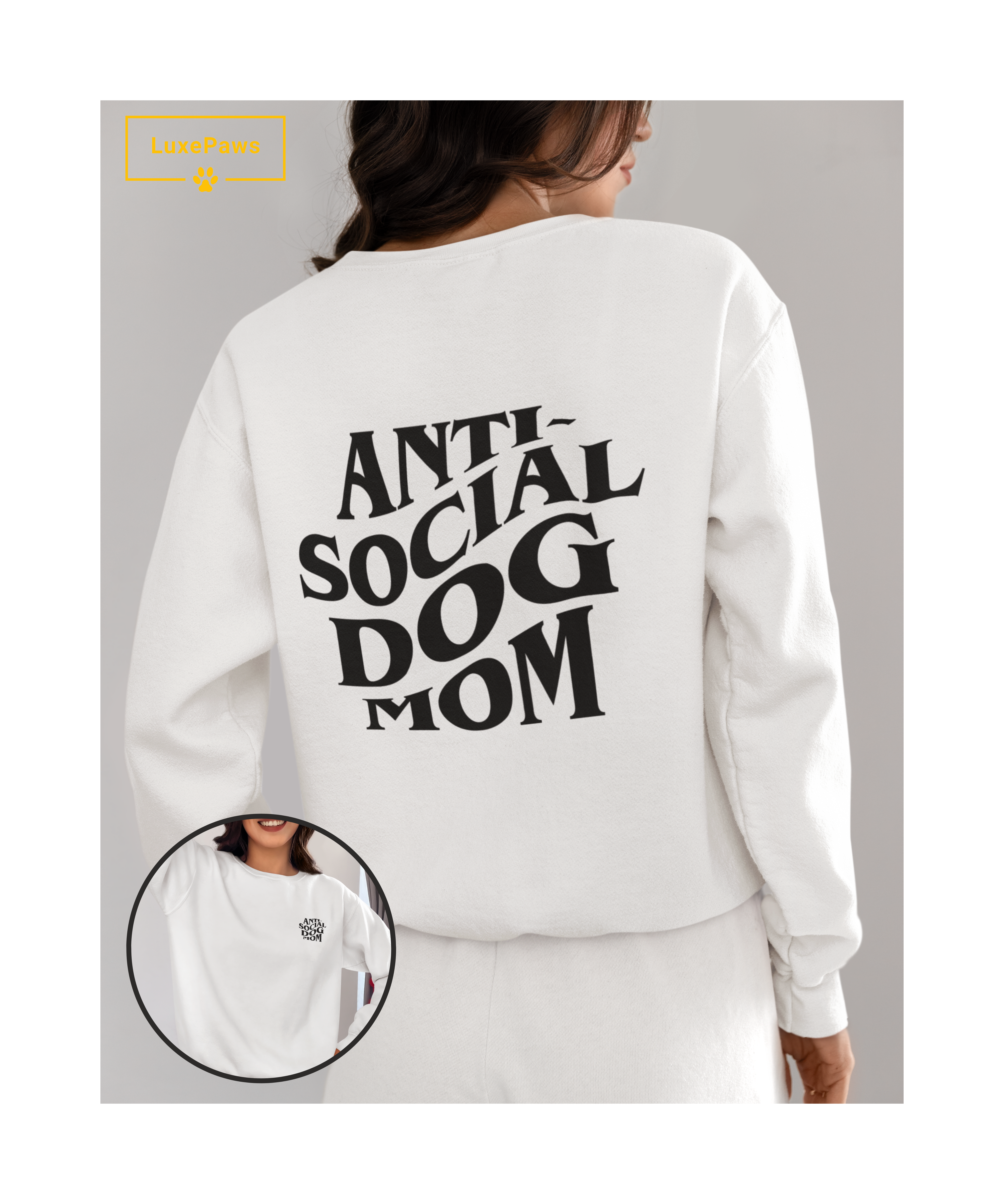 Anti Social Dog Mom Sweatshirt | Pet Lovers