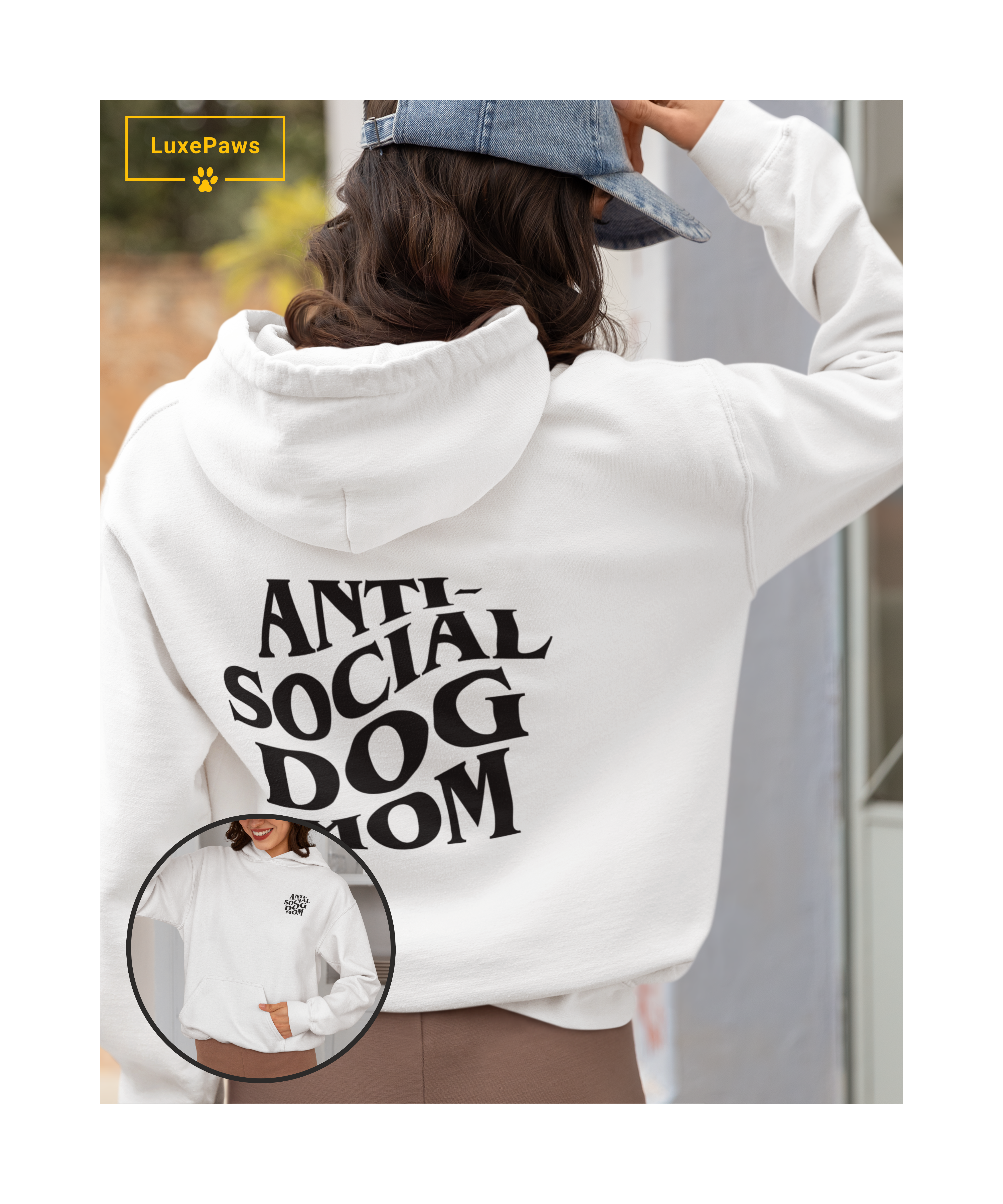 Anti Social Dog Mom Hoodie | Pet Lovers