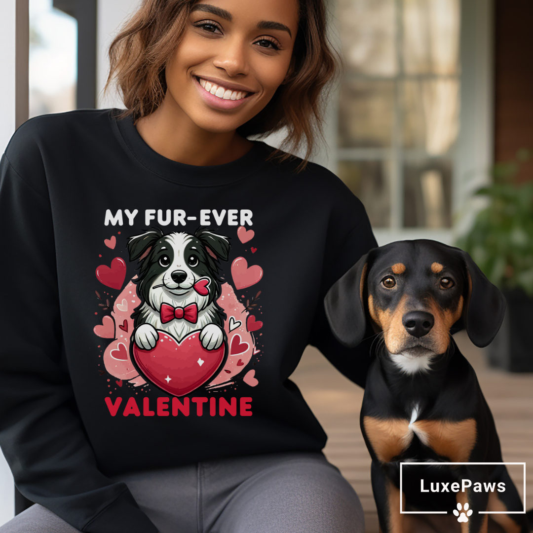 "My Fur-Ever Valentine" Dog Sweatshirt