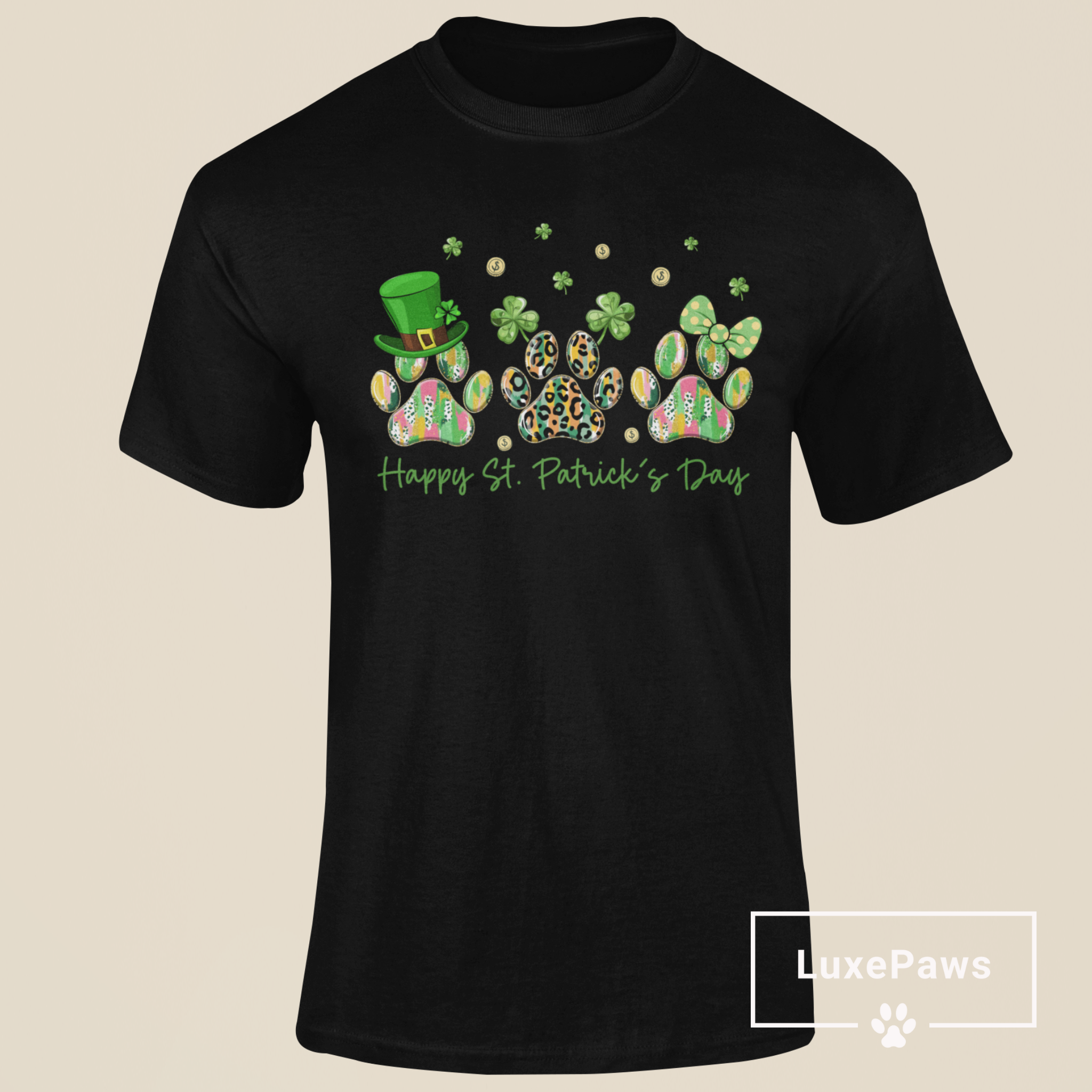 Happy St. Patrick’s Day Paws T-Shirt