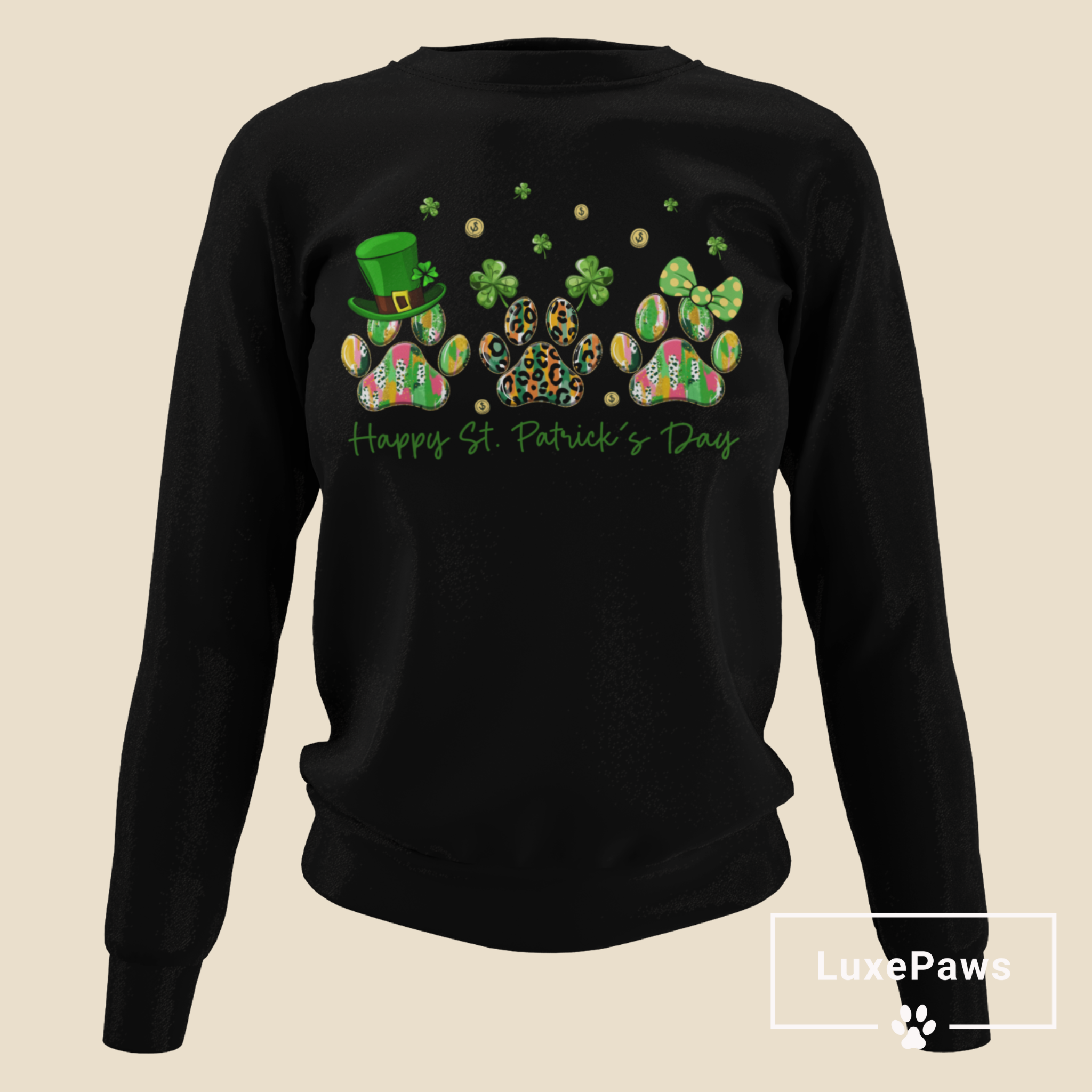 Happy St. Patrick’s Day Paws Sweatshirt!