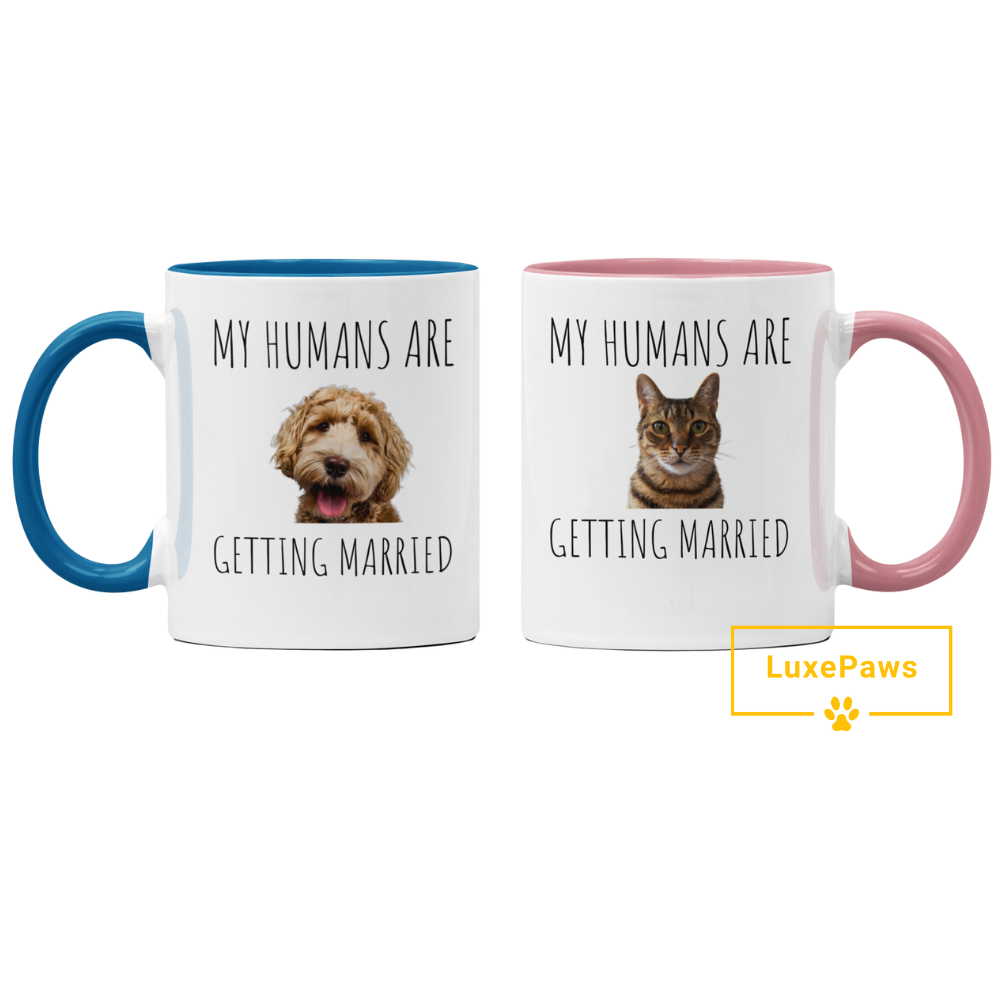 Personalized "My Humans Are Getting Married" 11 oz Accent Mug