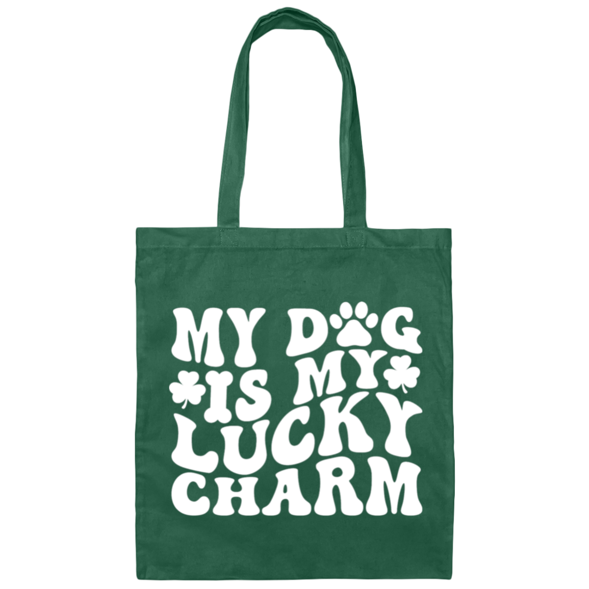 ☘️My Dog is My Lucky Charm" Tote Bag ☘️