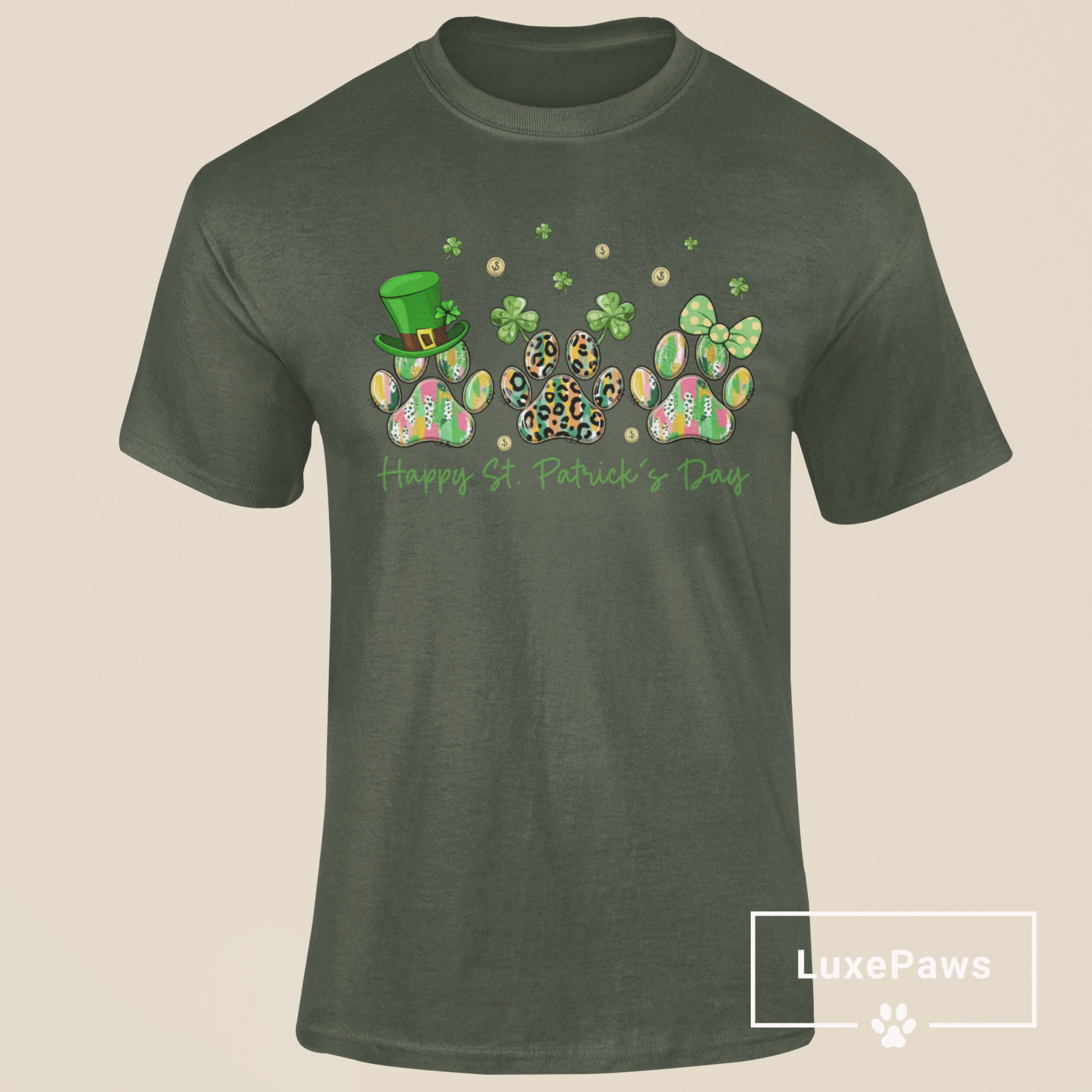 Happy St. Patrick’s Day Paws T-Shirt