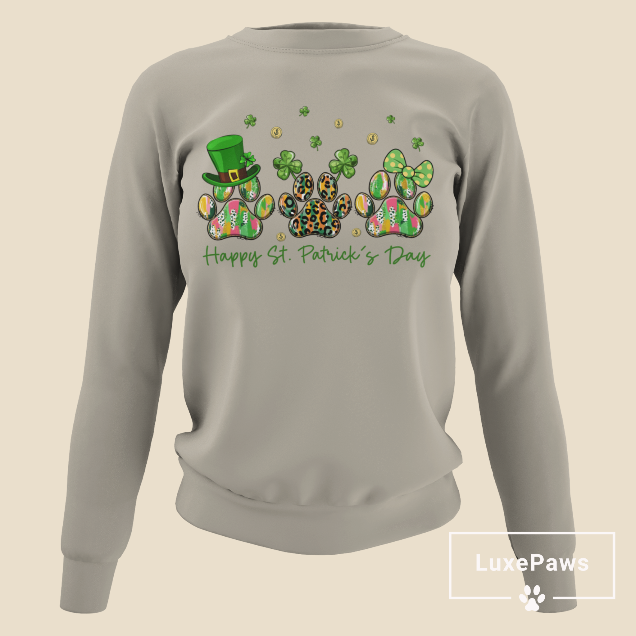 Happy St. Patrick’s Day Paws Sweatshirt!