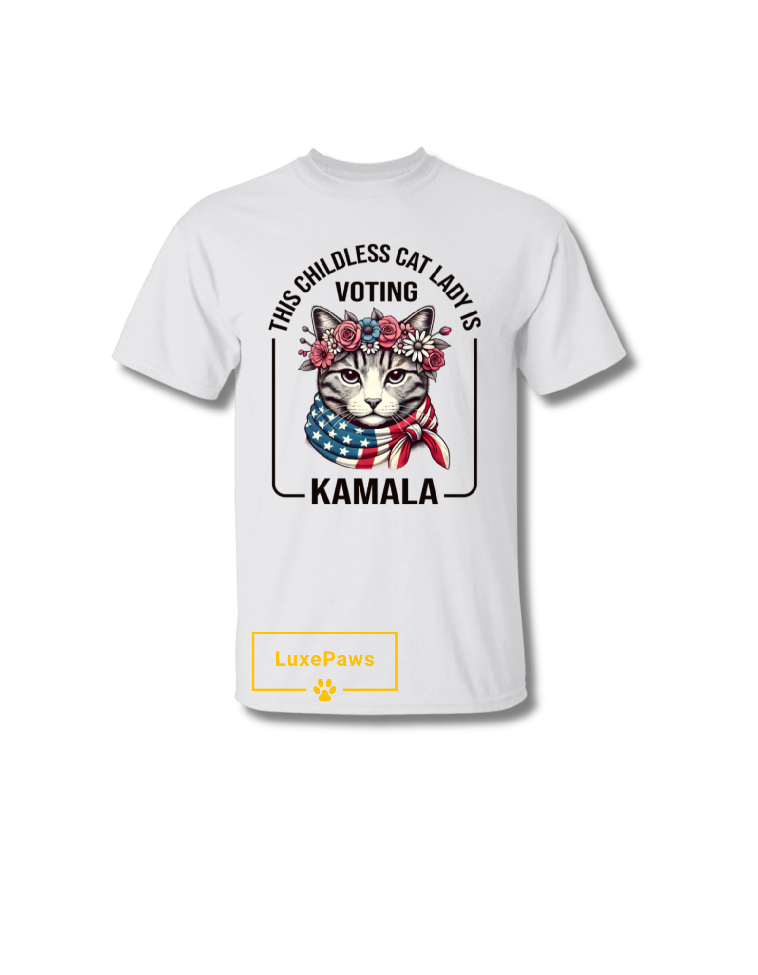 Childless Cat Lady Is Voting for Kamala T-shirt