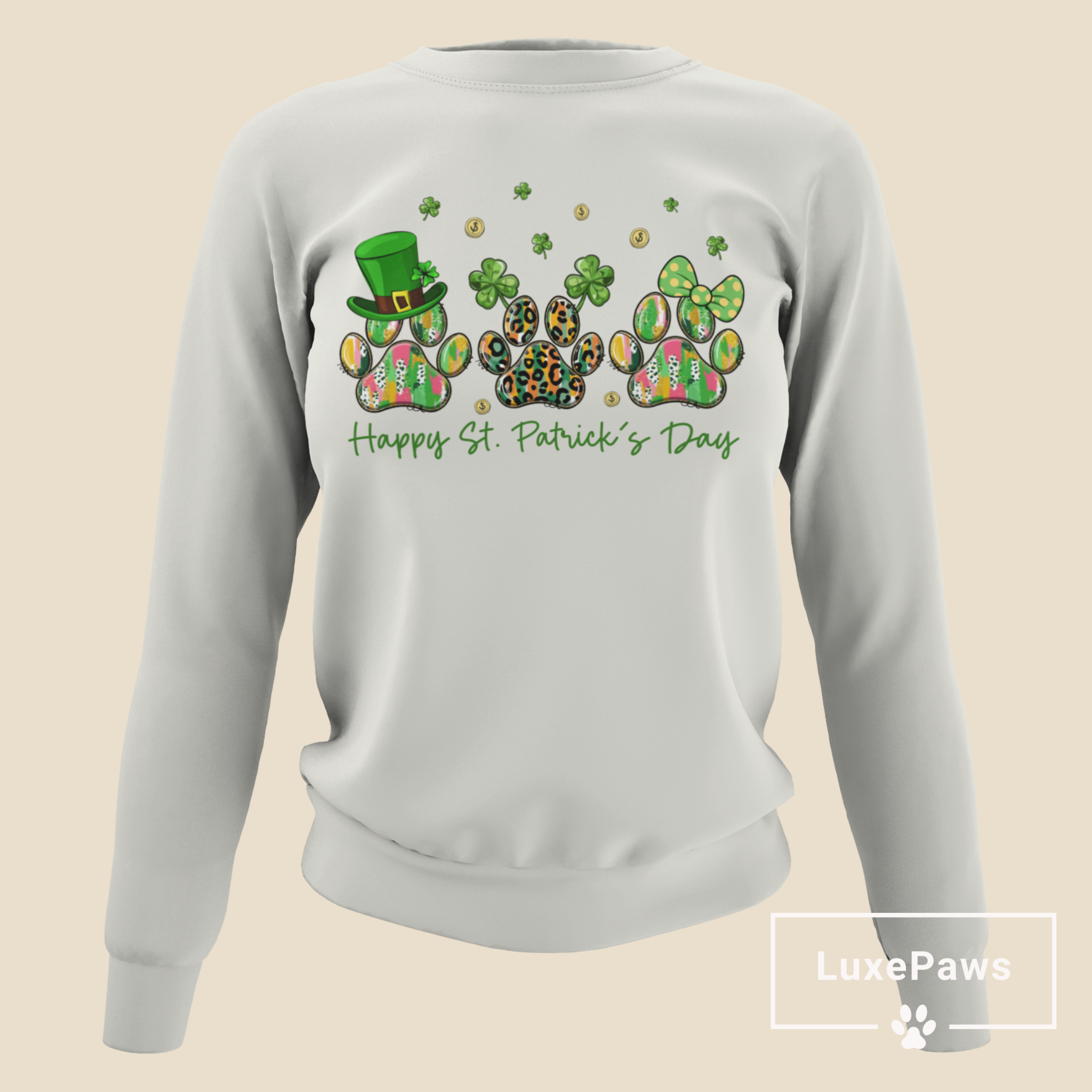 Happy St. Patrick’s Day Paws Sweatshirt!